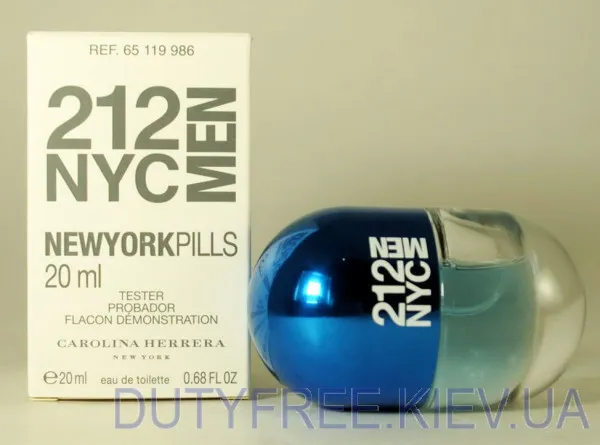 Carolina Herrera 212 Men New York Pills Тестер