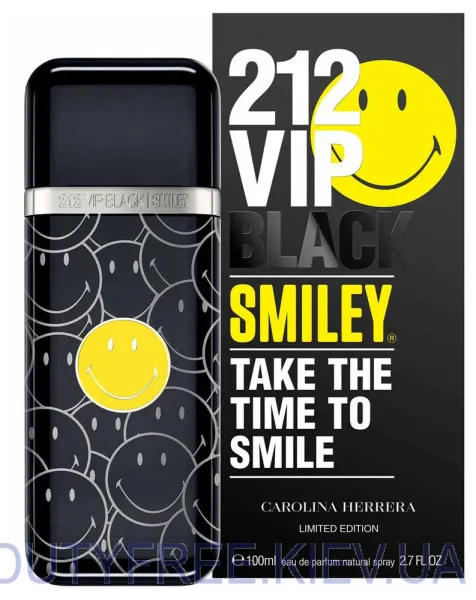 Carolina Herrera 212 VIP Men Black Smiley