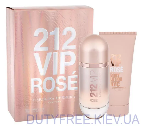 Carolina Herrera 212 VIP Rose Набор edp 80ml+b/lotion 100ml