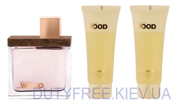 Dsquared2 She Wood Набор edp 100ml+b/lotion 100ml+sh/gel 100ml