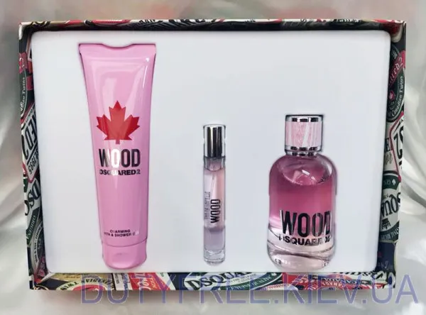Dsquared2 Wood pour Femme Набор edt 100ml+b/lotion 100ml+Сумка