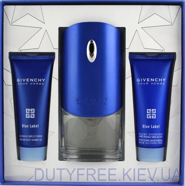 Givenchy Blue Label Набор edt 100ml+sh/gel 75ml+ash/bal 75ml