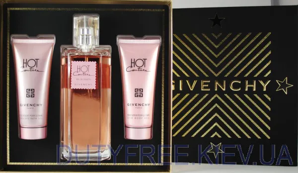 Givenchy Hot Couture Eau De Toilette Набор edt 100ml+b/lotion 75ml+sh/gel 75ml