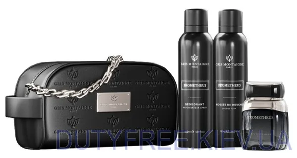 Gris Montaigne Prometheus Набір edp 80 ml+sh/mus 150ml+deo150 ml+pounch