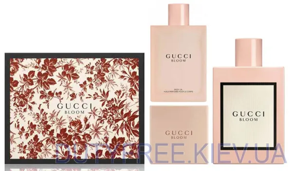 Gucci Bloom Набор edp 100ml+мило 100g+масло для тіла 100ml