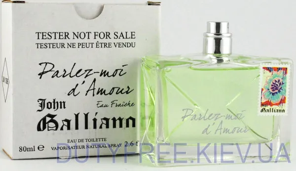 John Galliano Parlez-Moi D’Amour Eau Fraiche Тестер