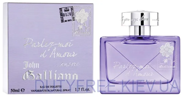 John Galliano Parlez-Moi d'Amour Encore