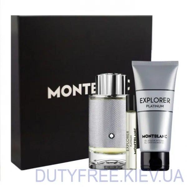 Montblanc Explorer Platinum Набор edp 100ml+s/g 100ml+7.5 edp mini