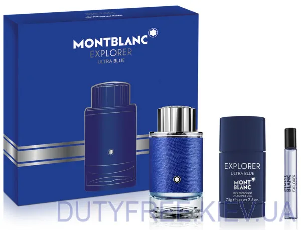 Montblanc Explorer Ultra Blue Набор edp 100ml+edp 7.5ml+stick 75ml