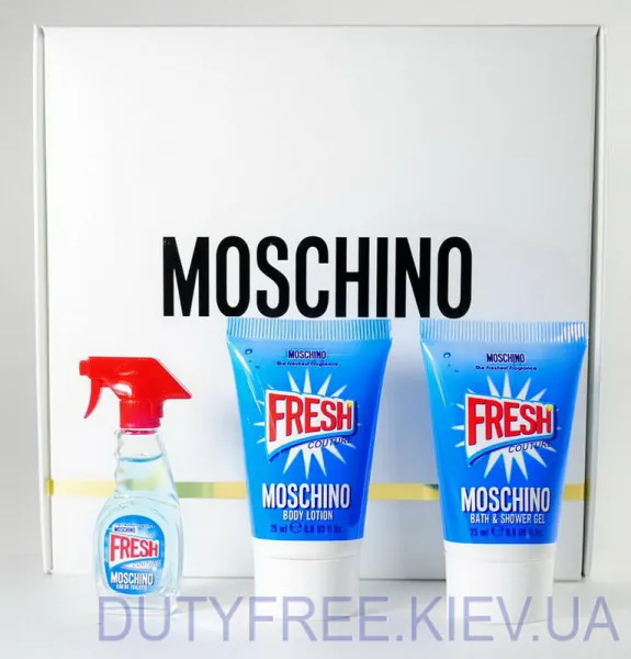 Moschino Fresh Couture Набор edt 5ml+25ml sh/gel+25ml b/lotion