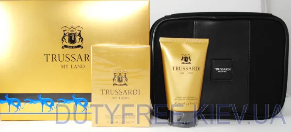 Trussardi My Land Набор edt 100 ml+sh/gel 100 ml+Косметичка