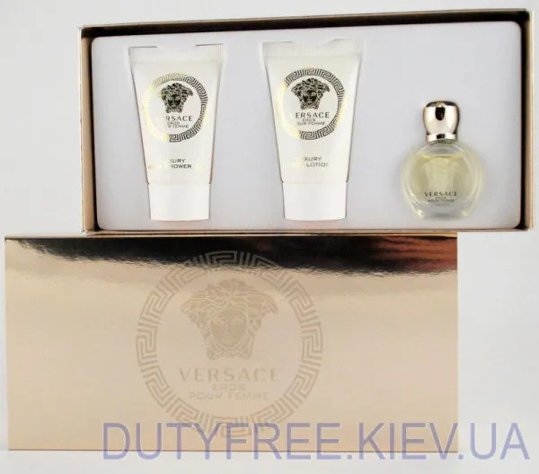 Versace Eros Pour Femme Набор edp 5ml+b/lotion 25ml+sh/g 25ml
