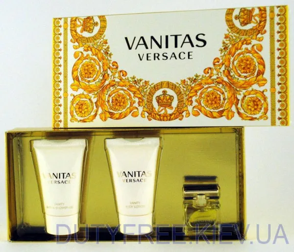 Versace Vanitas Набор edt 4.5ml+25sh/gel+25 ml b/gel
