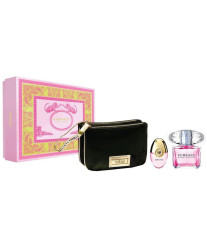 Versace Bright Crystal Набор edt 90ml+ 10ml mini+ pouch