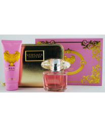 Versace Bright Crystal Набор edt 90ml+b/lotion 100ml+sh/gel 100ml+Косметичка