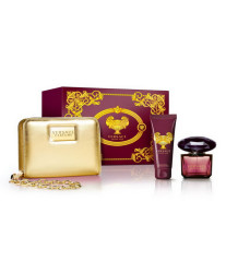 Versace Crystal Noir Набор edt 90ml+b/lotion 100ml+Косметичка