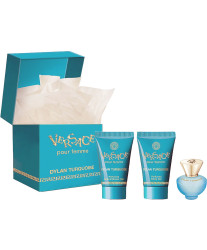 Versace Dylan Turquoise Pour Femme Набор edt 5ml+b/lotion 25ml+sh/g 25ml