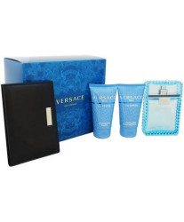 Versace Man Eau Fraiche Набор edt 100ml+50ml ash/bal+50ml sh/gel+визитница
